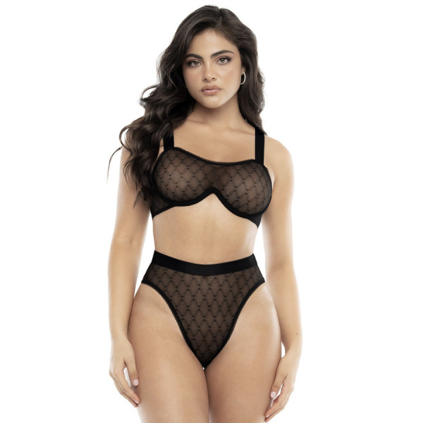 Ensemble 2 pièces soutien-gorge et culotte noir 